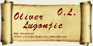 Oliver Lugonjić vizit kartica